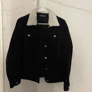 Corduroy Jacket W/ Sherpa Collar